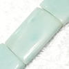 Gemstone beads, Chinese amazonite(solid color), rectangle, 18x25mm, Sold per 16-inch Strand