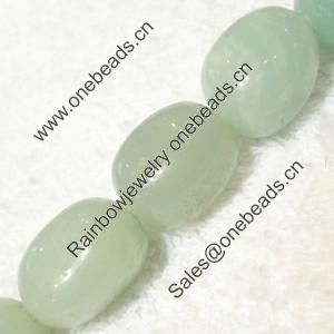 Gemstone beads, Chinese amazonite(solid color), nugget, 10x12mm, Sold per 16-inch Strand