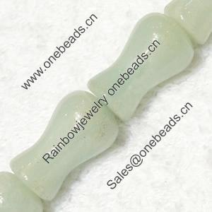 Gemstone beads, Chinese amazonite(solid color), vase, 12x19mm, Sold per 16-inch Strand