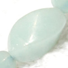 Gemstone beads, Chinese amazonite(solid color), twist, 6x12mm, Sold per 16-inch Strand