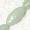 Gemstone beads, Chinese amazonite(solid color), horse eye, 8x18mm, Sold per 16-inch Strand