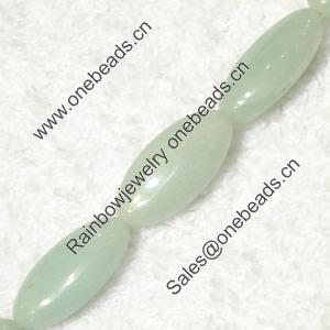 Gemstone beads, Chinese amazonite(solid color), horse eye, 8x18mm, Sold per 16-inch Strand