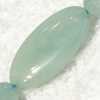 Gemstone beads, Chinese amazonite(solid color), fancy oval, 10x20mm, Sold per 16-inch Strand