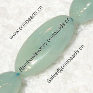 Gemstone beads, Chinese amazonite(solid color), fancy oval, 10x20mm, Sold per 16-inch Strand