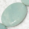 Gemstone beads, Chinese amazonite(solid color), oval, 25x30mm, Sold per 16-inch Strand