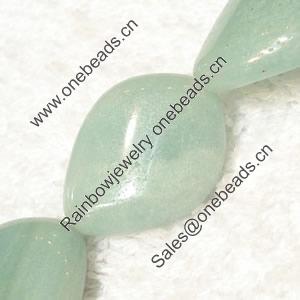 Gemstone beads, Chinese amazonite(solid color), teardrop, 17x22mm, Sold per 16-inch Strand