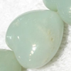 Gemstone beads, Chinese amazonite(solid color), puff heart, 10x20mm, Sold per 16-inch Strand