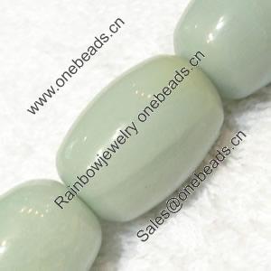 Gemstone beads, Chinese amazonite(solid color), drum, 15x20mm, Sold per 16-inch Strand