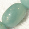Gemstone beads, Chinese amazonite(solid color), drum, 10x14mm, Sold per 16-inch Strand