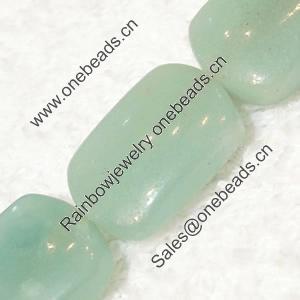 Gemstone beads, Chinese amazonite(solid color), pillow, 13x18mm, Sold per 16-inch Strand