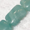 Gemstone beads, Chinese amazonite(solid color), pillow, 10x14mm, Sold per 16-inch Strand