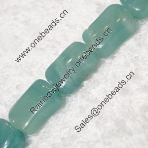 Gemstone beads, Chinese amazonite(solid color), pillow, 10x14mm, Sold per 16-inch Strand