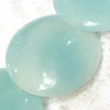 Gemstone beads, Chinese amazonite(solid color), coin, 5x20mm, Sold per 16-inch Strand
