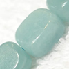 Gemstone beads, Chinese amazonite(solid color), rectangle, 5x7x9mm, Sold per 16-inch Strand
