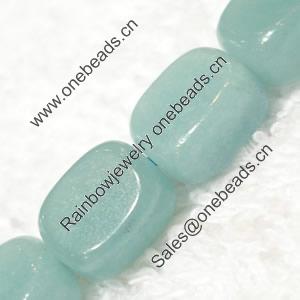 Gemstone beads, Chinese amazonite(solid color), rectangle, 5x7x9mm, Sold per 16-inch Strand