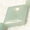 Gemstone beads, Chinese amazonite(solid color), diamond, 18x23mm, Sold per 16-inch Strand