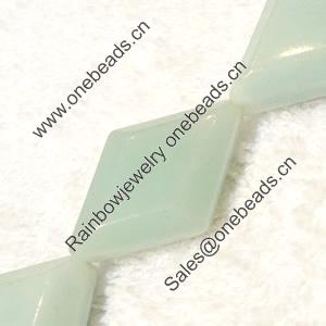 Gemstone beads, Chinese amazonite(solid color), diamond, 18x28mm, Sold per 16-inch Strand