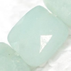 Gemstone beads, Chinese amazonite(solid color), horizontal drilled faceted square, 8x8mm, Sold per 16-inch Strand