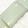 Gemstone beads, Chinese amazonite(solid color), rectangle, 13x18mm, Sold per 16-inch Strand