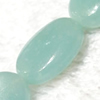 Gemstone beads, Chinese amazonite(solid color), oval, 10x14mm, Sold per 16-inch Strand