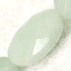 Gemstone beads, Chinese amazonite(solid color), faceted oval, 8x12mm, Sold per 16-inch Strand
