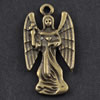 Pendant/Charm, Zinc Alloy Jewelry Findings, Lead-free, 19x10mm，Sold by Bag