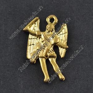 Pendant/Charm, Zinc Alloy Jewelry Findings, Lead-free, 18x12mm，Sold by Bag