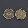 Pendant/Charm, Zinc Alloy Jewelry Findings, Lead-free, 25mm，Sold by Bag