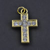 Zinc alloy Jewelry Charm/Connector with rhinestone, Lead-free, 27x39mm, Sold by Bag