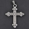 Pendant/Charm, Zinc Alloy Jewelry Findings, Lead-free, Cross 55x38x6mm，Sold by Bag