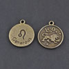 Pendant/Charm, Zinc Alloy Jewelry Findings, Lead-free,Flat Round 18mm，Sold by Bag