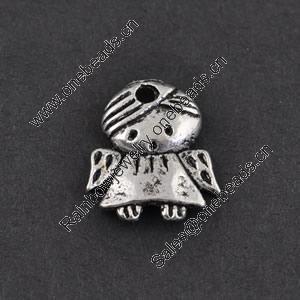 Pendant/Charm, Zinc Alloy Jewelry Findings, Lead-free, 12x14mm，Sold by Bag