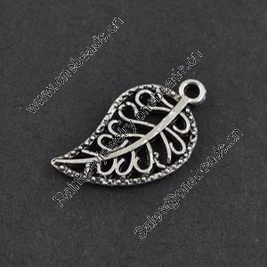 Pendant/Charm, Zinc Alloy Jewelry Findings, Lead-free, 19x10mm，Sold by Bag
