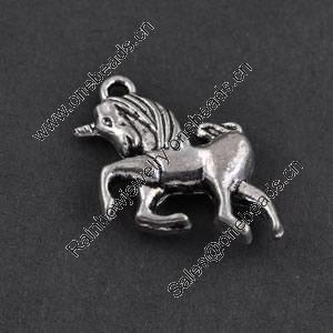 Pendant/Charm, Zinc Alloy Jewelry Findings, Lead-free, 16x15mm，Sold by Bag