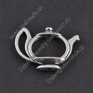 Pendant/Charm, Zinc Alloy Jewelry Findings, Lead-free, 28x20mm，Sold by Bag