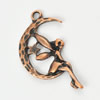 Pendant/Charm, Zinc Alloy Jewelry Findings, Lead-free, 25x15mm，Sold by Bag