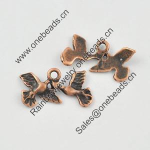 Pendant/Charm, Zinc Alloy Jewelry Findings, Lead-free, 18x10mm，Sold by Bag