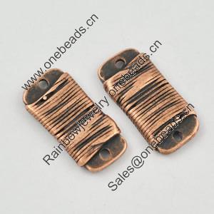 Connector, Zinc Alloy Jewelry Findings, Lead-free, 15x7mm， Sold by Bag