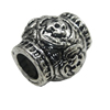 European Style Beads, Zinc Alloy Jewelry Findings, Lead-free, 13x12mm Hole:5mm, Sold by PC