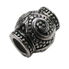 European Style Beads, Zinc Alloy Jewelry Findings, Lead-free, 13x13mm Hole:5mm, Sold by PC