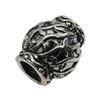 European Style Beads, Zinc Alloy Jewelry Findings, Lead-free, 13x13mm Hole:5mm, Sold by PC