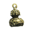Pendant/Charm, Zinc Alloy Jewelry Findings, Lead-free, Calabash 9x11mm, Sold by Bag