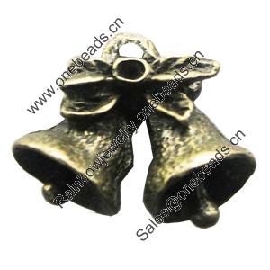 Pendant/Charm, Zinc Alloy Jewelry Findings, Lead-free, 17x12mm, Sold by Bag