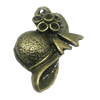 Pendant/Charm, Zinc Alloy Jewelry Findings, Lead-free, 14x22mm, Sold by Bag