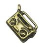 Pendant/Charm, Zinc Alloy Jewelry Findings, Lead-free, 14x18mm, Sold by Bag