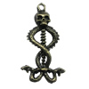 Pendant/Charm, Zinc Alloy Jewelry Findings, Lead-free, 20x35mm, Sold by Bag