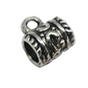 Zinc Alloy Cord End Caps, Fashion jewelry findings lead-free, 8x7mm, hole:5mm, Sold by Bag