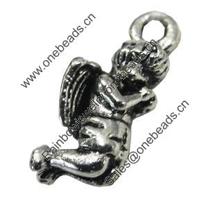 Pendant/Charm, Zinc Alloy Jewelry Findings, Lead-free, 6x15mm, Sold by Bag