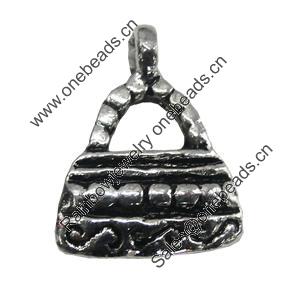 Pendant/Charm, Zinc Alloy Jewelry Findings, Lead-free, 11x15mm, Sold by Bag