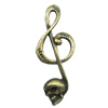 Pendant/Charm, Zinc Alloy Jewelry Findings, Lead-free, 15x40mm, Sold by Bag